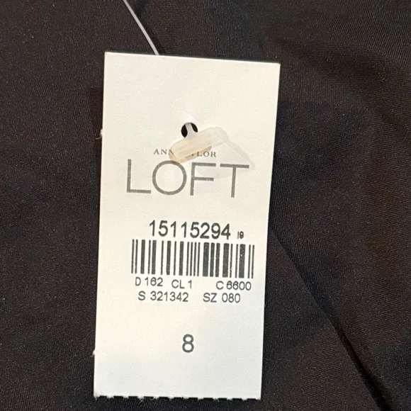 NWT Ann Taylor LOFT Women's Black Textured Blazer Size 8 - Picture 4 of 12